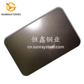 黑钛无指纹喷砂板 彩色不锈钢喷砂装饰板材厂家 专业生产加工直销